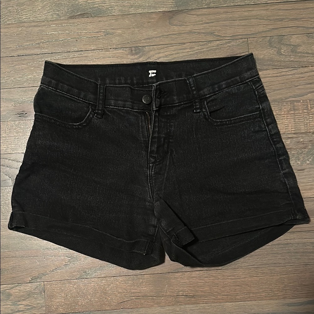Black Denim Women's Shorts